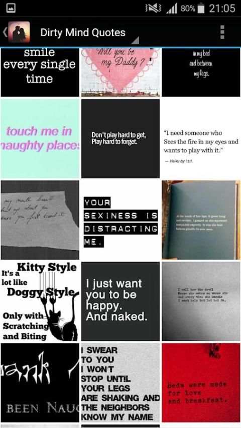 Dirty Mind Quotes with Naughty Images screenshot 2
