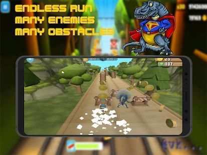 Subway Dinosaur run 3 Dash mania screenshot 3