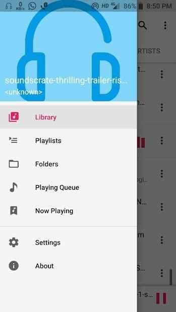 SK Music Player स्क्रीनशॉट 3