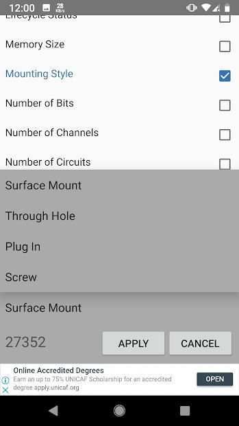 Electronic Components Finder screenshot 1