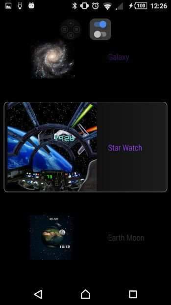 Star Watch Clock skin screenshot 6
