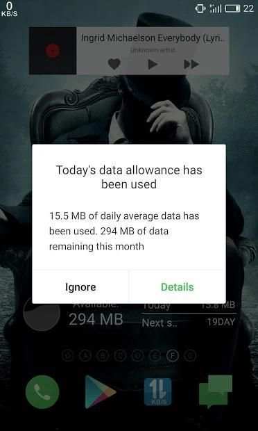 Internet Speed Meter - Usage स्क्रीनशॉट 1