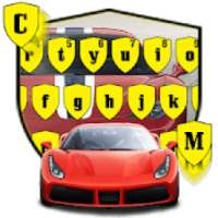 ikon Red Car Racing Keyboard Theme