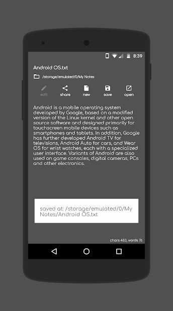 Text Editor - Create, Save & Edit Text Files screenshot 2