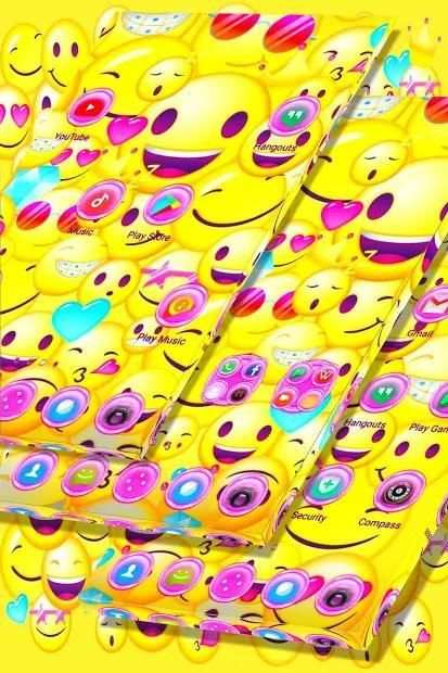 Cute Emojis Launcher Theme screenshot 1