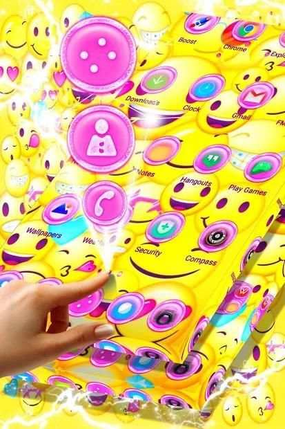 Cute Emojis Launcher Theme screenshot 2