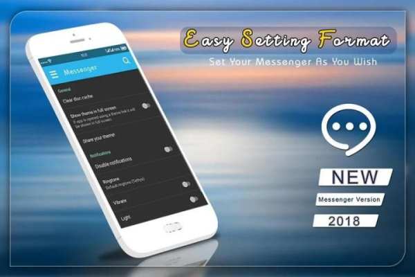 Messenger Version 2018: Messenger Theme स्क्रीनशॉट 1