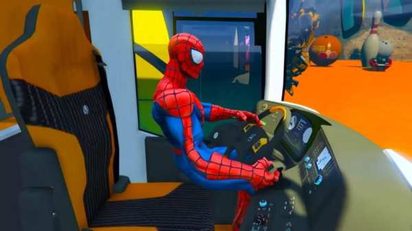 Superhero Big Bus Stunt Simulator screenshot 3