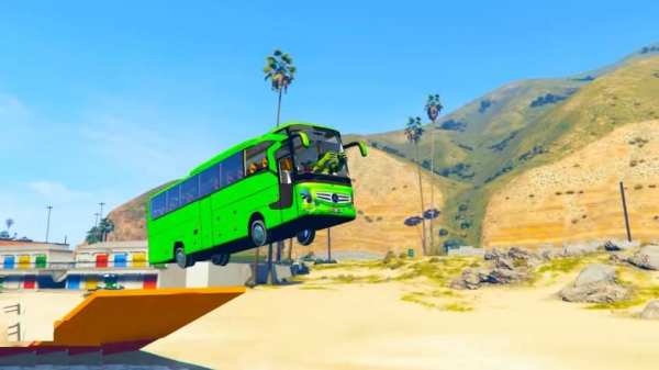 Superhero Big Bus Stunt Simulator screenshot 8