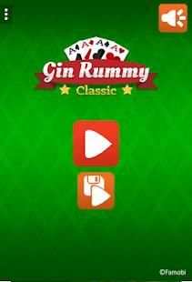 Gin Rummy Classic स्क्रीनशॉट 1