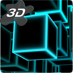 Infinity Cubes Matrix 3D Live Wallpaper आइकन