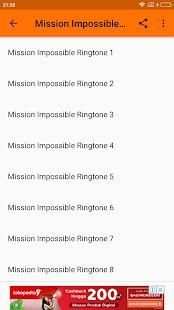 Free Ringtone Mission Impossible screenshot 10