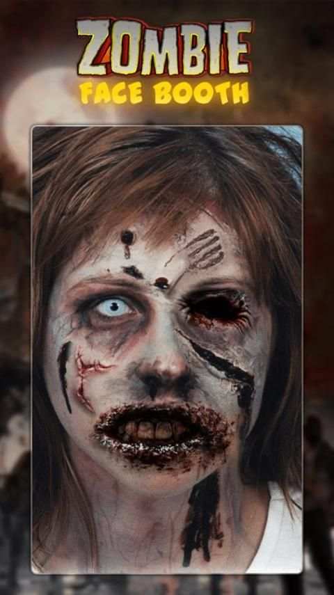 Zombie Face Booth Makeup screenshot 2