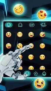 3D Neon Technology Keyboard screenshot 1