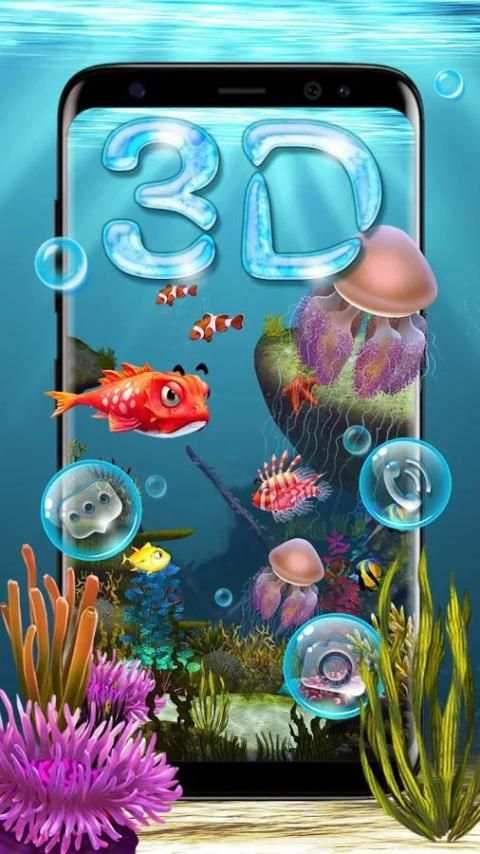 Sea world 3D Fish Theme screenshot 4