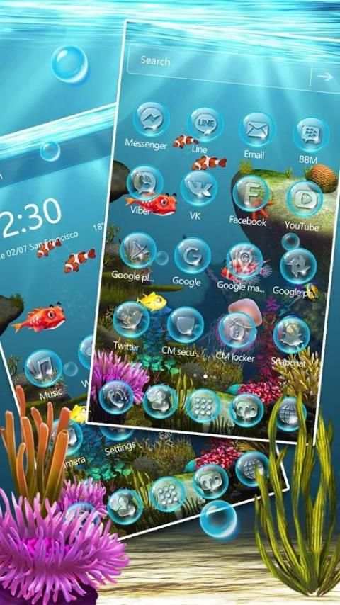 Sea world 3D Fish Theme screenshot 1