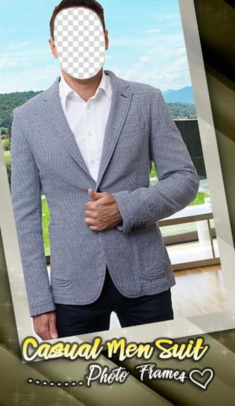 Casual Men Suit Photo Frames screenshot 3