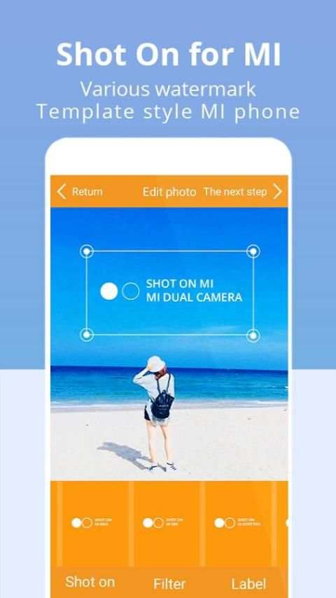Shot on for Mi – Add Xiaomi Watermark Photo screenshot 4