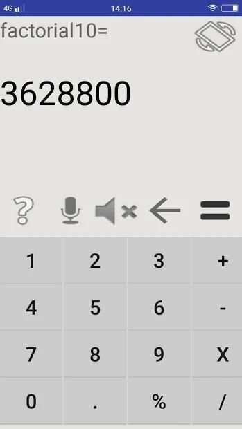 Speaking Calculator screenshot 1