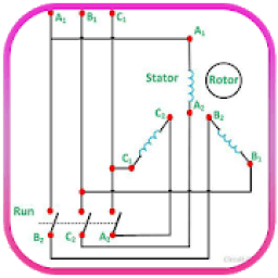 Star Delta Wiring Diagram - Wiring Diagram Design icon