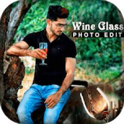 Wine Glass Photo Frame