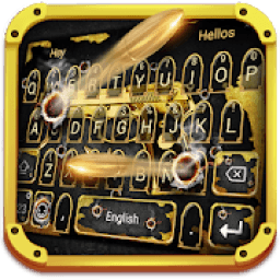 ikon Golden Gun *and Bullet Keyboard Theme