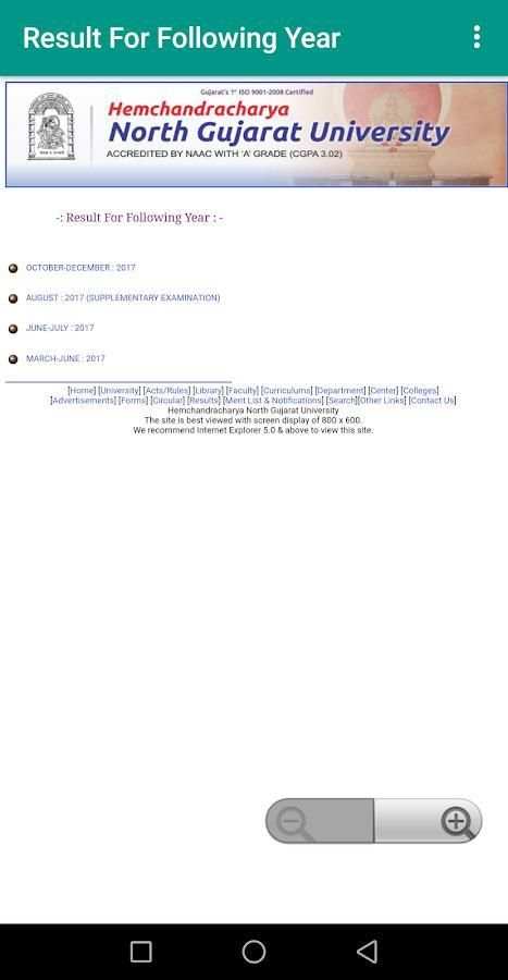 HNGU : Result,Examination Schedule,Syllabus screenshot 3