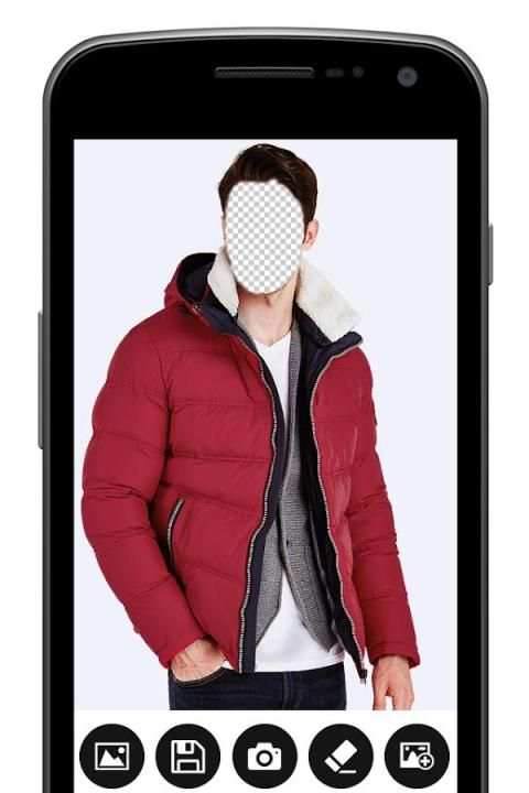 Winter Jacket Men Photo Editor screenshot 1