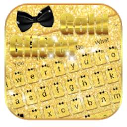 Gold Glitter Keyboard