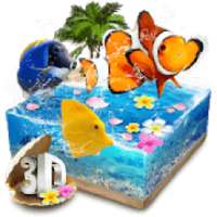 Lively 3D Color Fish Theme