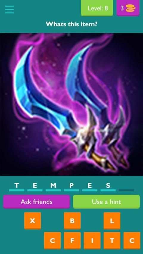 AOV Item Quiz screenshot 2