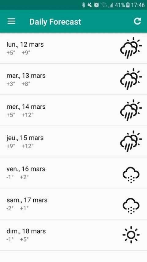 MyWeather forecast app screenshot 4