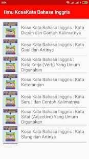 Ilmu KosaKata Bahasa Inggris screenshot 6