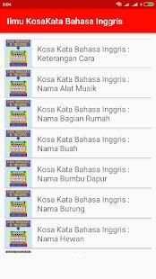 Ilmu KosaKata Bahasa Inggris screenshot 4