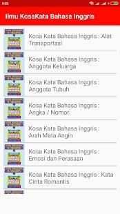 Ilmu KosaKata Bahasa Inggris screenshot 8
