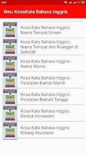 Ilmu KosaKata Bahasa Inggris screenshot 2