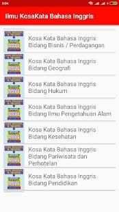 Ilmu KosaKata Bahasa Inggris screenshot 1
