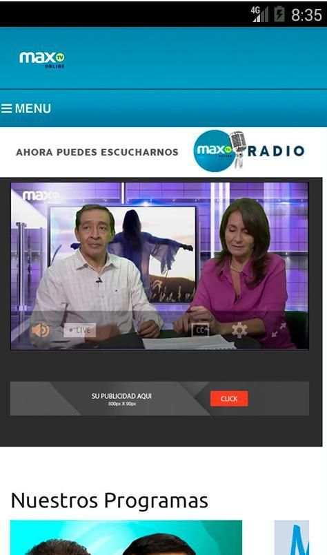 Max TV Online screenshot 1