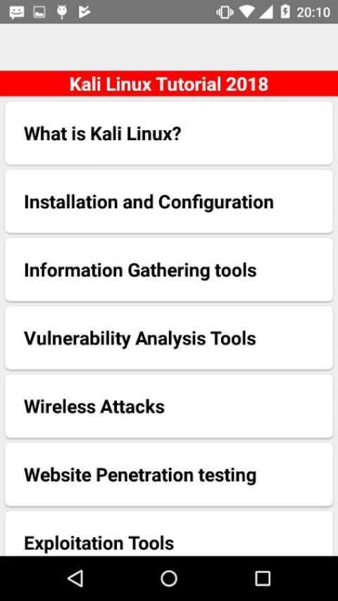 Kali Linux Tutorial 2018 स्क्रीनशॉट 5