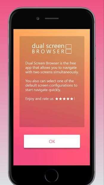 Dual screen Browser 2018 - V3 स्क्रीनशॉट 3