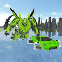 Flying Robot Car Game 2018- Flight Drive Simulator आइकन