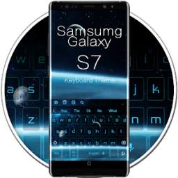 Blue Keyboard For Galaxy S7