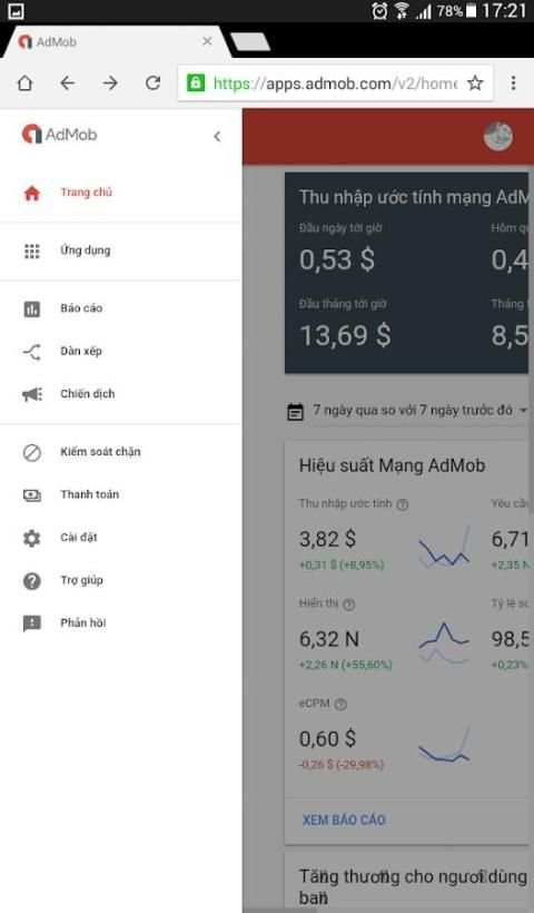 Google Admob Lite screenshot 1