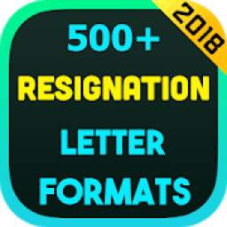 Resignation Letter Formats 2018