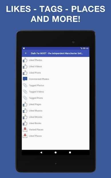 NEW Stalker For Facebook 2017 screenshot 2