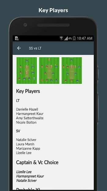 Dream11 Key - Prediction, Tips, Team screenshot 1