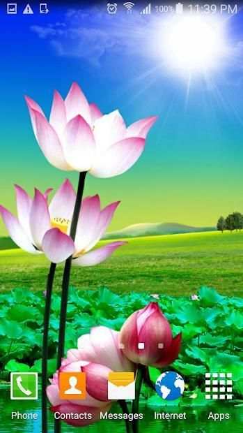 Lotus live wallpaper screenshot 5