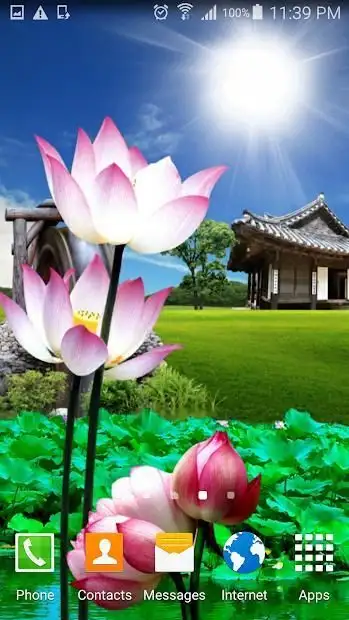 Lotus live wallpaper screenshot 6