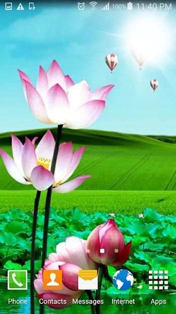 Lotus live wallpaper screenshot 2