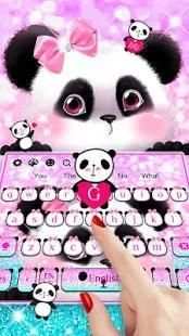 Pink Cut Panda Keyboard screenshot 2